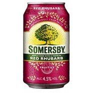 24 stk. Somersby Red Rhubarb 33 cl. dåse